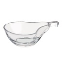 Vague Glass Transparent Pear Bowl 6 Pieces Set 14.7 cm x 9.2 cm