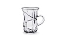 Vague Glass Tea Cup Elegancy Belly 100 ml 6 Pieces