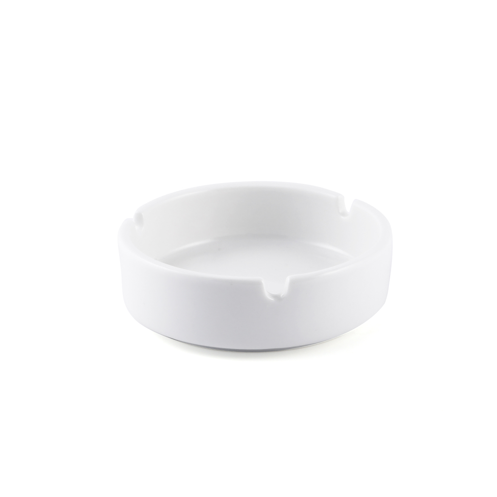 Porceletta Ivory Porcelain Round Ashtray 4"