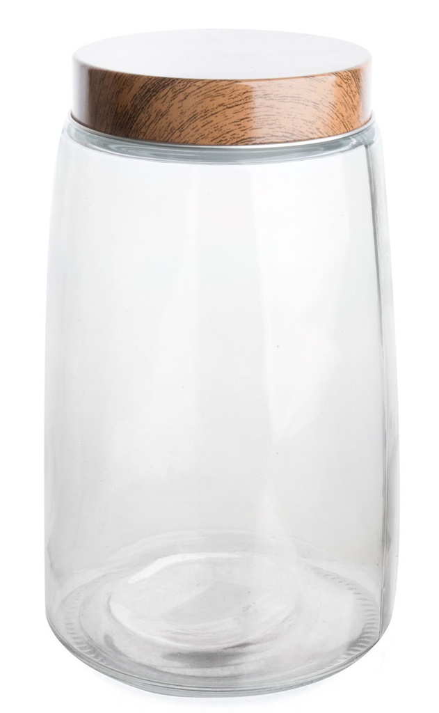 Vague Glass Glass Jar with Lid 1.3 Liter