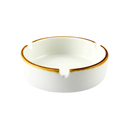 Porceletta Ivory Mocha Porcelain Round Ashtray 10 cm / 4"