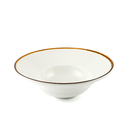 Porceletta Ivory Mocha Porcelain Pasta & Soup Plate 23 cm / 9"