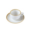 Porceletta Ivory Mocha Coffee Cup & Saucer 80 ml