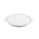 Porceletta Ivory Mocha Porcelain Pizza Plate 26 cm / 10"