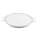 Porceletta Ivory Mocha Porcelain Pizza Plate 32 cm / 12"