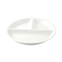 Porceletta Ivory Porcelain 3 Compartments Divider Plate 23x3 cm  / 9"