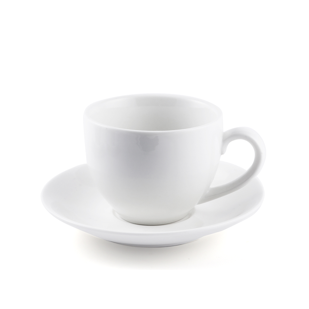 Porceletta Ivory Porcelain Cappuccino Cup & Saucer 200 ml