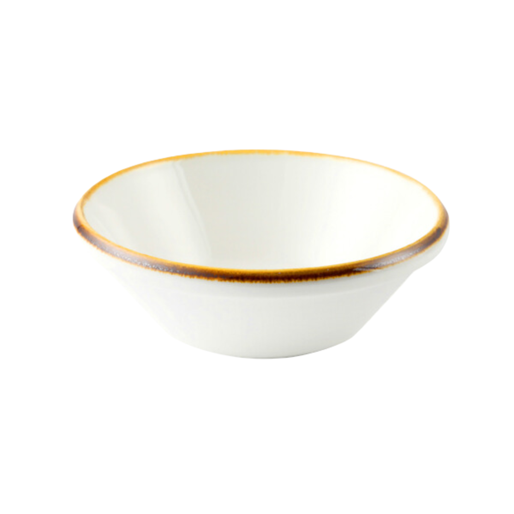 Porceletta Ivory Mocha Porcelain Mezza & Salad Bowl 15.5 cm / 6"