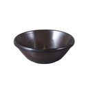 Porceletta Rustic Black Reactive Glaze Porcelain Mezza & Salad Bowl 6"