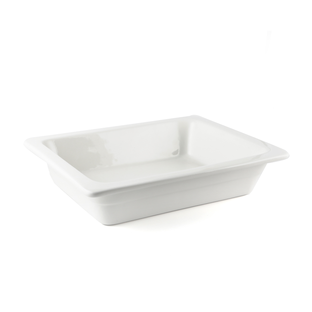 Porceletta Ivory Porcelain 1/2 6.5 cm Half Rec. Chafing Dish Insert