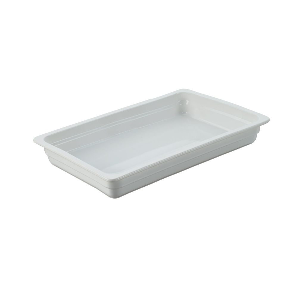 Porceletta Ivory Porcelain 1/1 6.5 cm Full Rec. Chafing Dish Insert