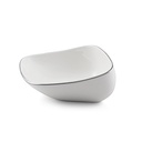 Porcelain Silver 16 cm Square Bowl