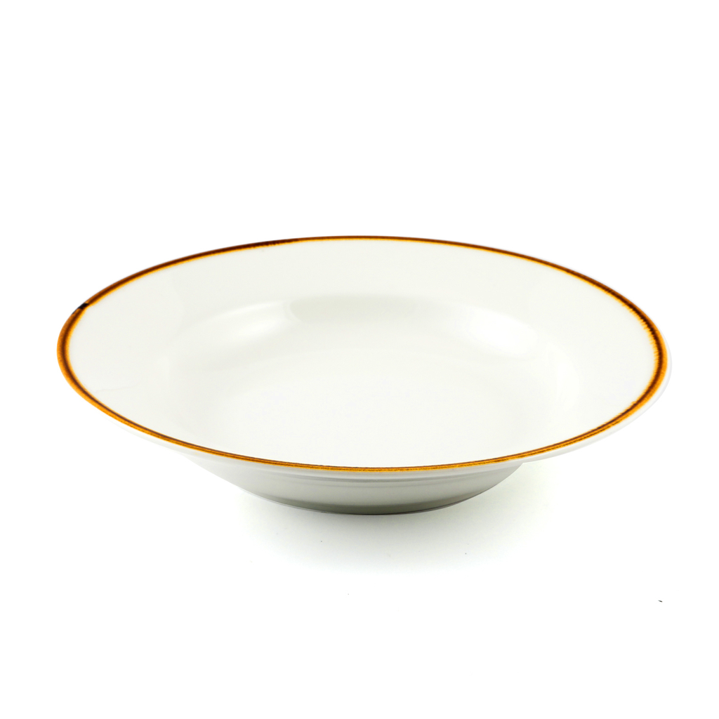 Porceletta Ivory Mocha Porcelain Soup Plate 23 cm / 9"