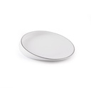 Porcelain Silver BB Plate 15 cm