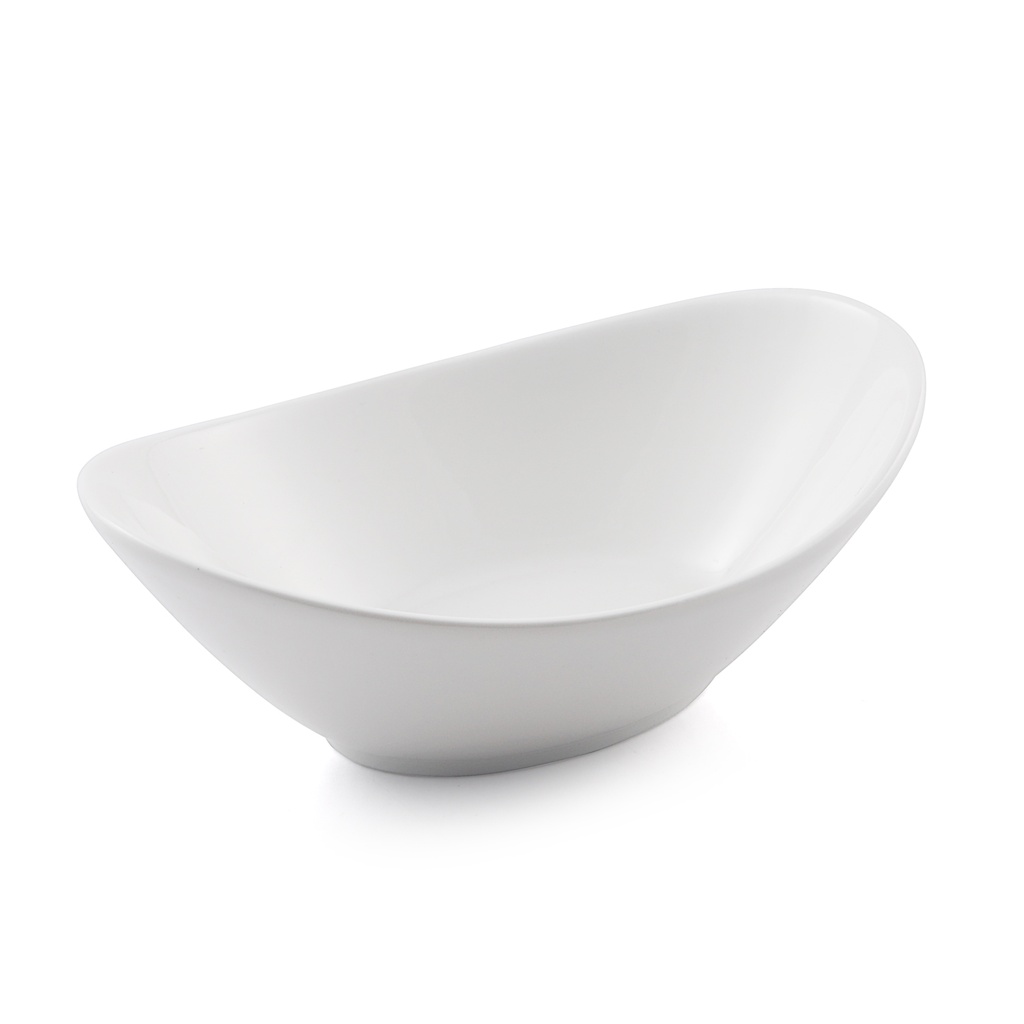 White Deep Boat Bowl 18 cm