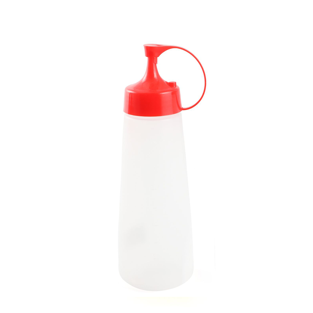White Plastic 450 ml Squeezer with Lid
