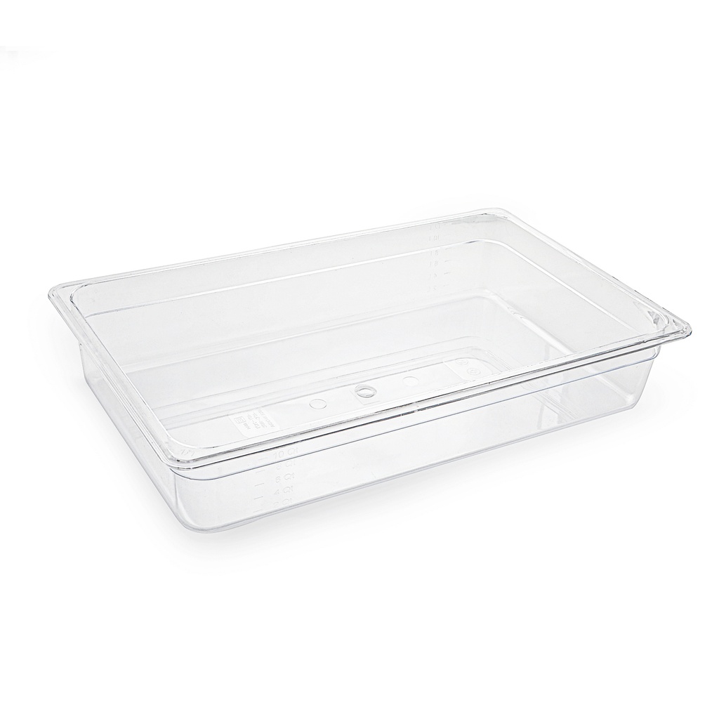 PC Plastic Transparent Full Size Food Pan 10 cm
