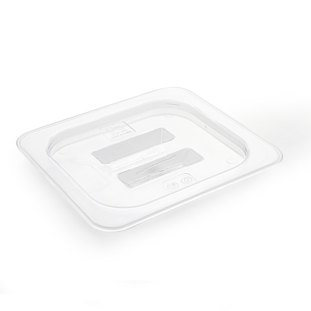 PC Plastic Transparent One Sixth Size Food Pan Cover 2 cm