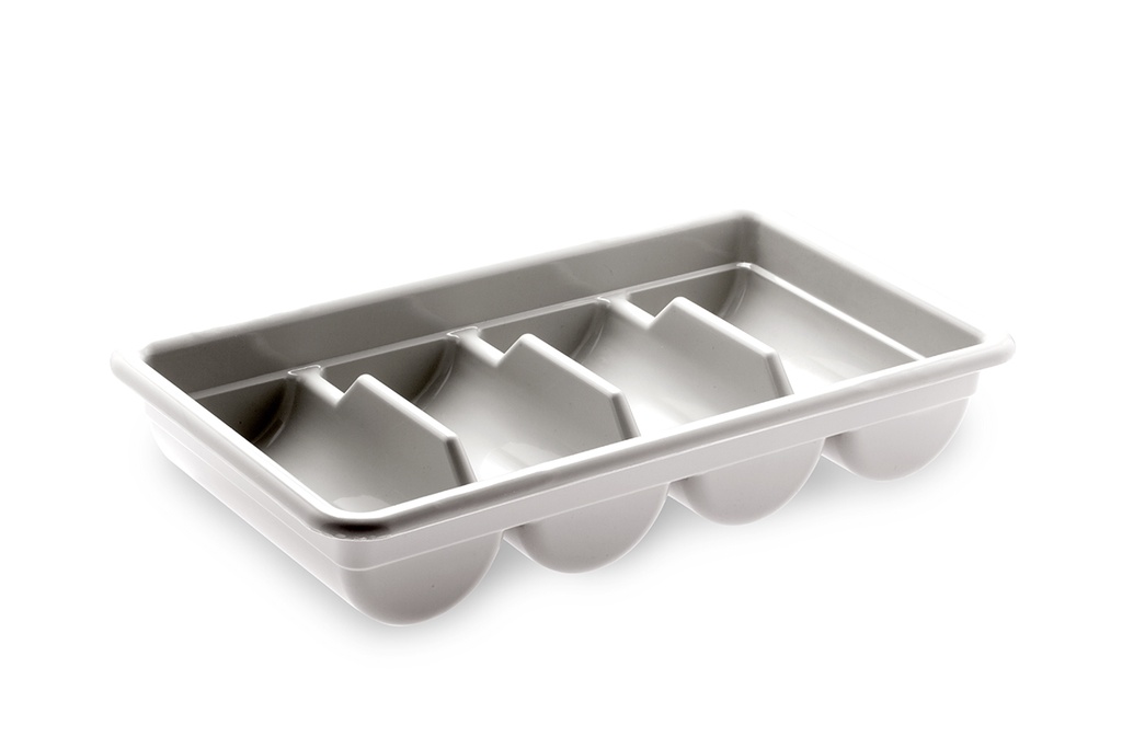 Polyethylene 4 Compartment Cutlery Box 51.5 cm