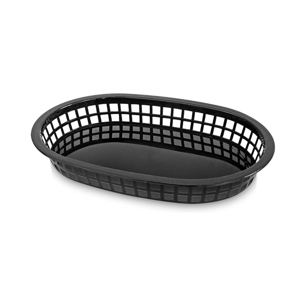 Black Oval Bread / French Fries Basket