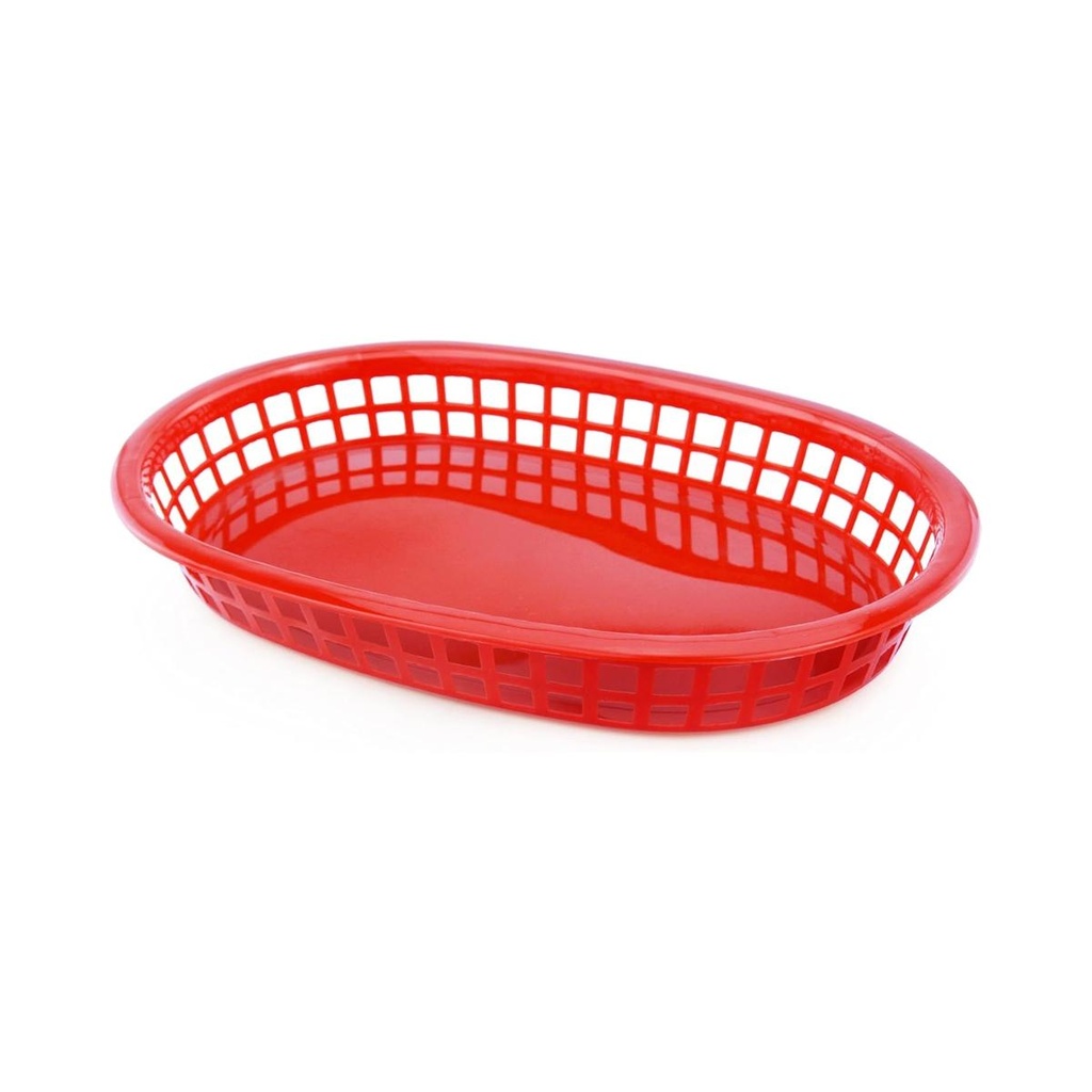 Red Oval Bread / French Fries Basket