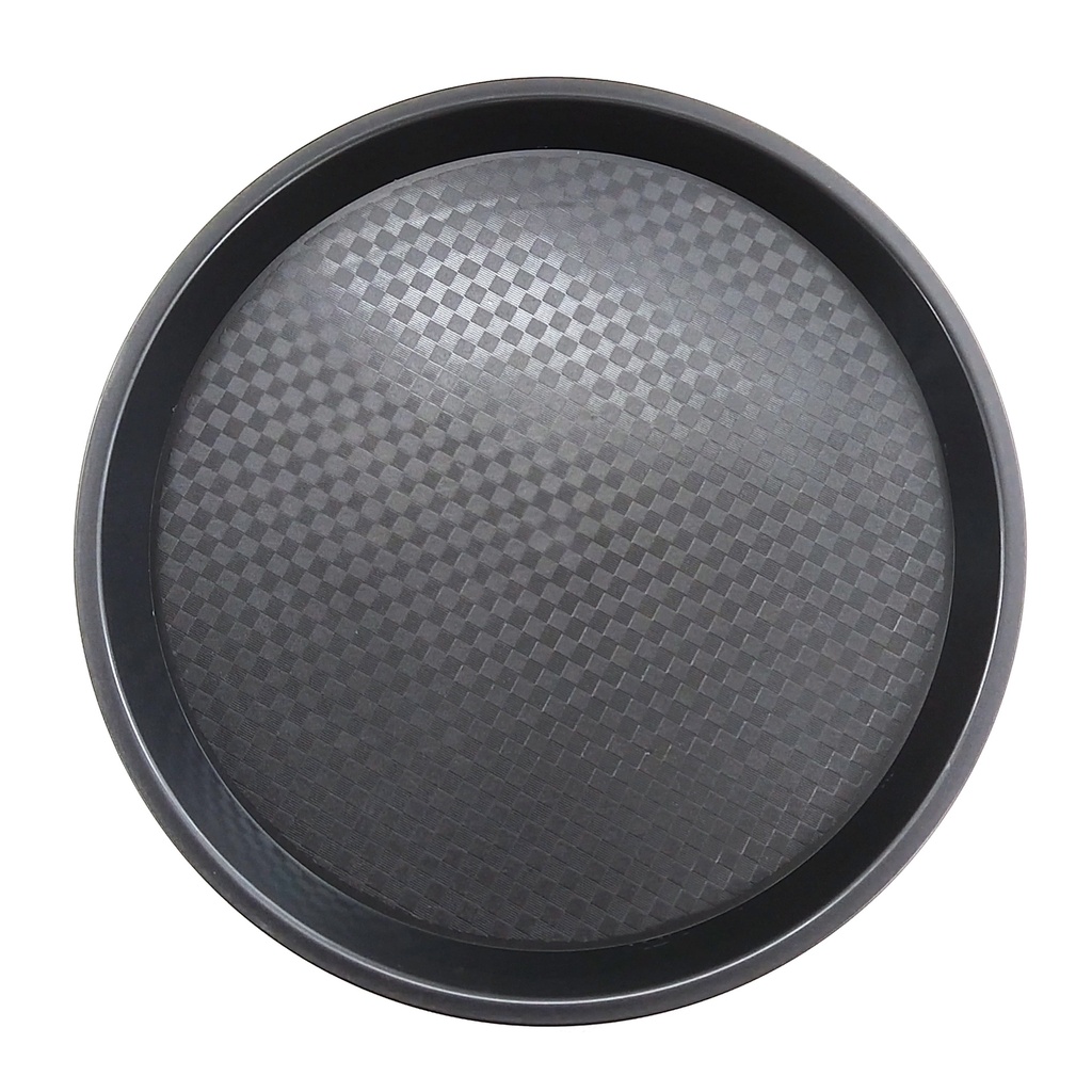 Black & Brown Round Tray 40 cm x 40 cm
