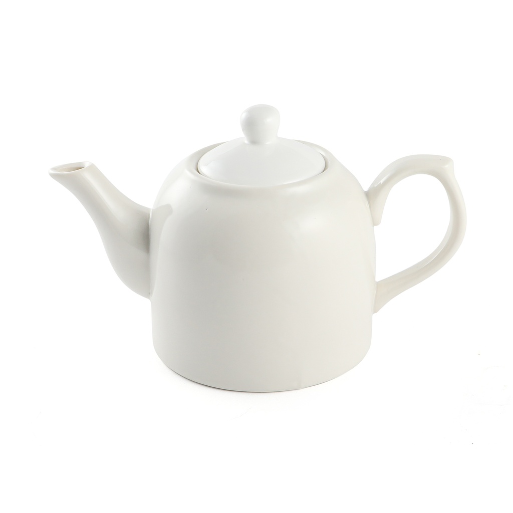 Porcelain Ivory Tea Pot 6.5"