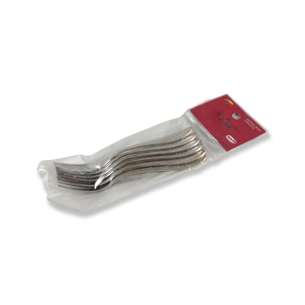 Stainless Steel Cake Fork Golden