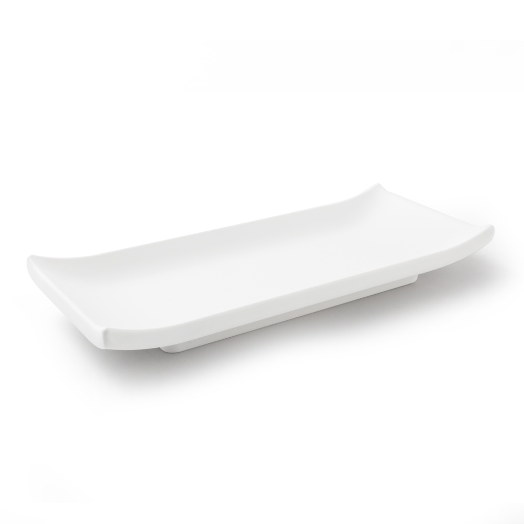 White Melamine Frosted Plate 22.6 cm / 9"