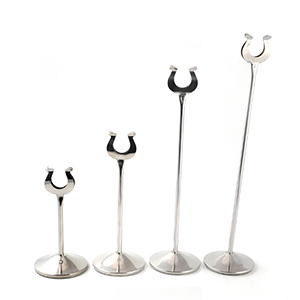 Stainless Steel Table Card Stand 6"