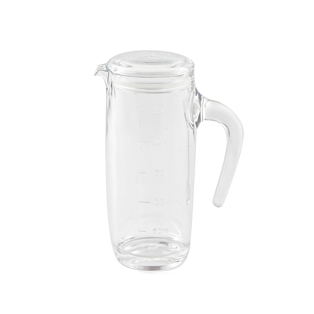 Transparent Acrylic Jug with Cover 250 ml