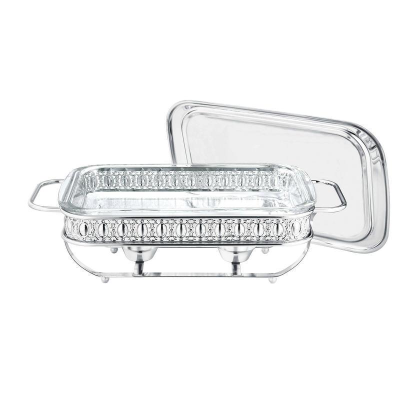 1.5L Silver Square SS Food Warmer