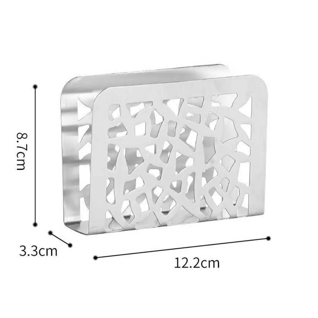 Stainless Steel Napkin Holder 12.2 x 3.3 x 8.7 cm
