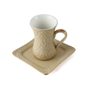 Decopor Porcelain 12 Piece Tea Cup & Saucer Set 100 ml