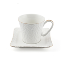 Decopor Porcelain 12 Piece Milk Cup & Saucer Set 150 ml