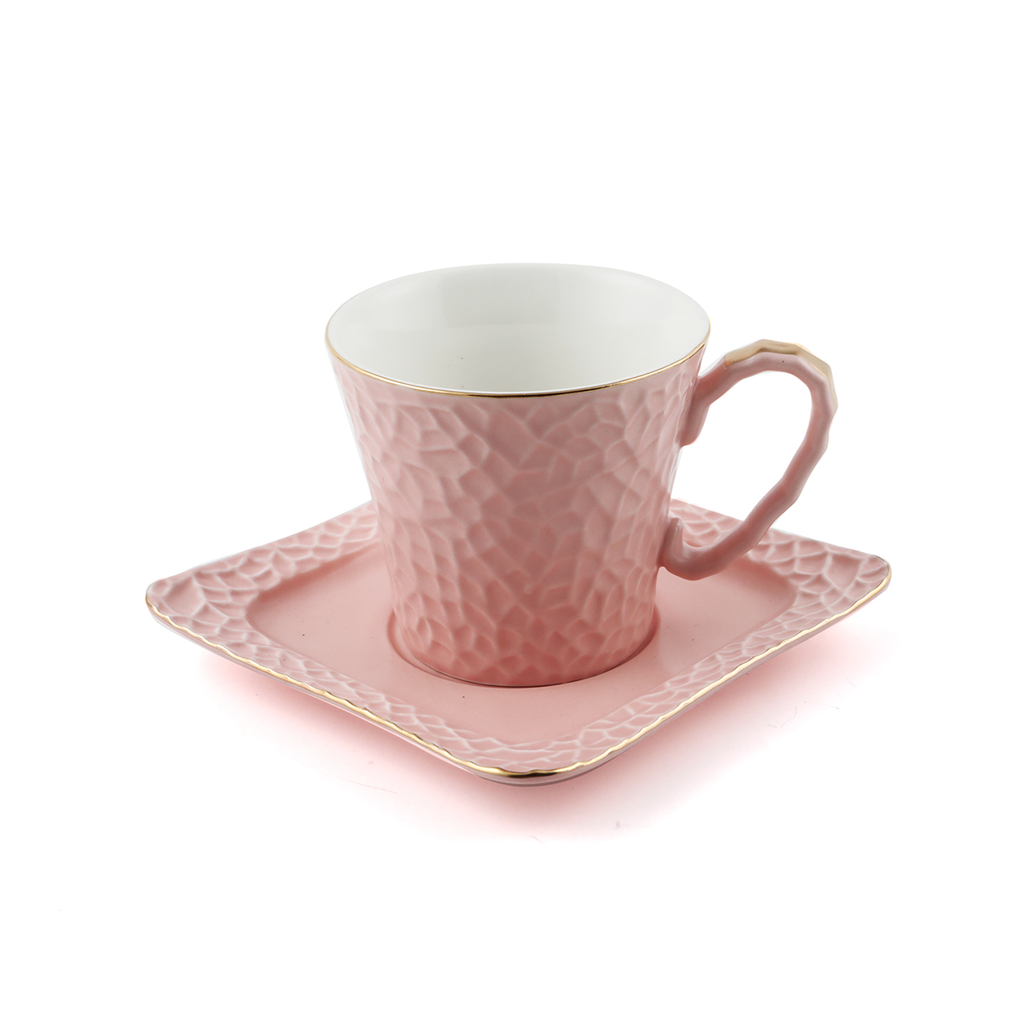 Decopor Porcelain 12 Piece Milk Cup & Saucer Set 150 ml