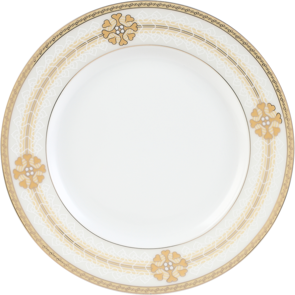Decopor Porcelain 47 Pieces Dinner Set Golden