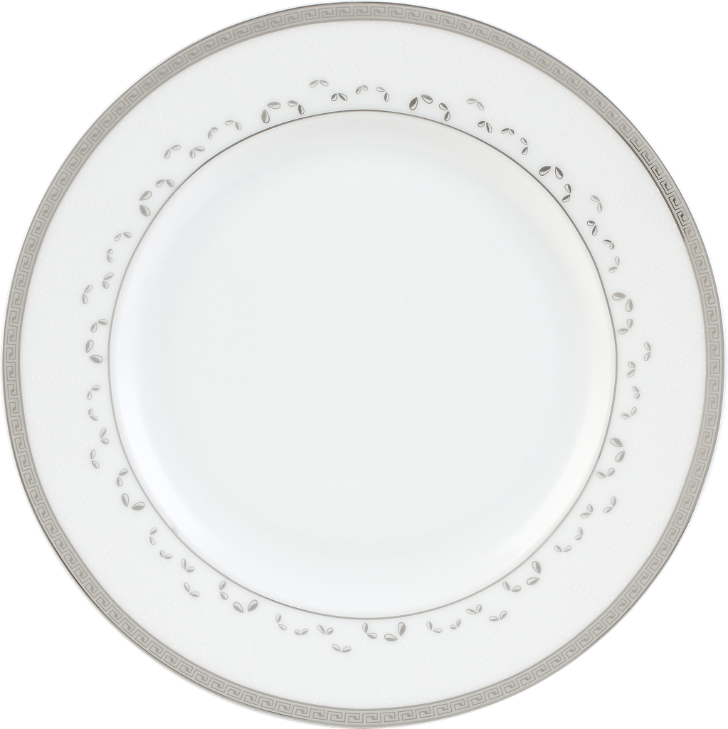 Decopor Porcelain 47 Pieces Dinner Set Silver
