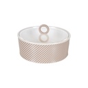 Decopor Smoke Grey Dates Bowl with Acrylic Lid Set