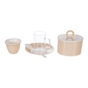 Decopor 26 Pieces Ivory Tea & Coffee Set