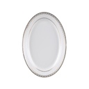 Decopor 10" Oval Plate Golden Design