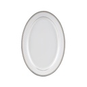 Decopor 12" Oval Plate Golden Design