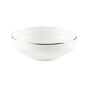 Decopor New Bone China 5.5" Bowl With Silver Rim