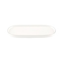 Decopor New Bone China Large Plate With Silver Rim 33.5 cm
