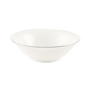 Decopor New Bone China 6" Salad Bowl With Silver Rim