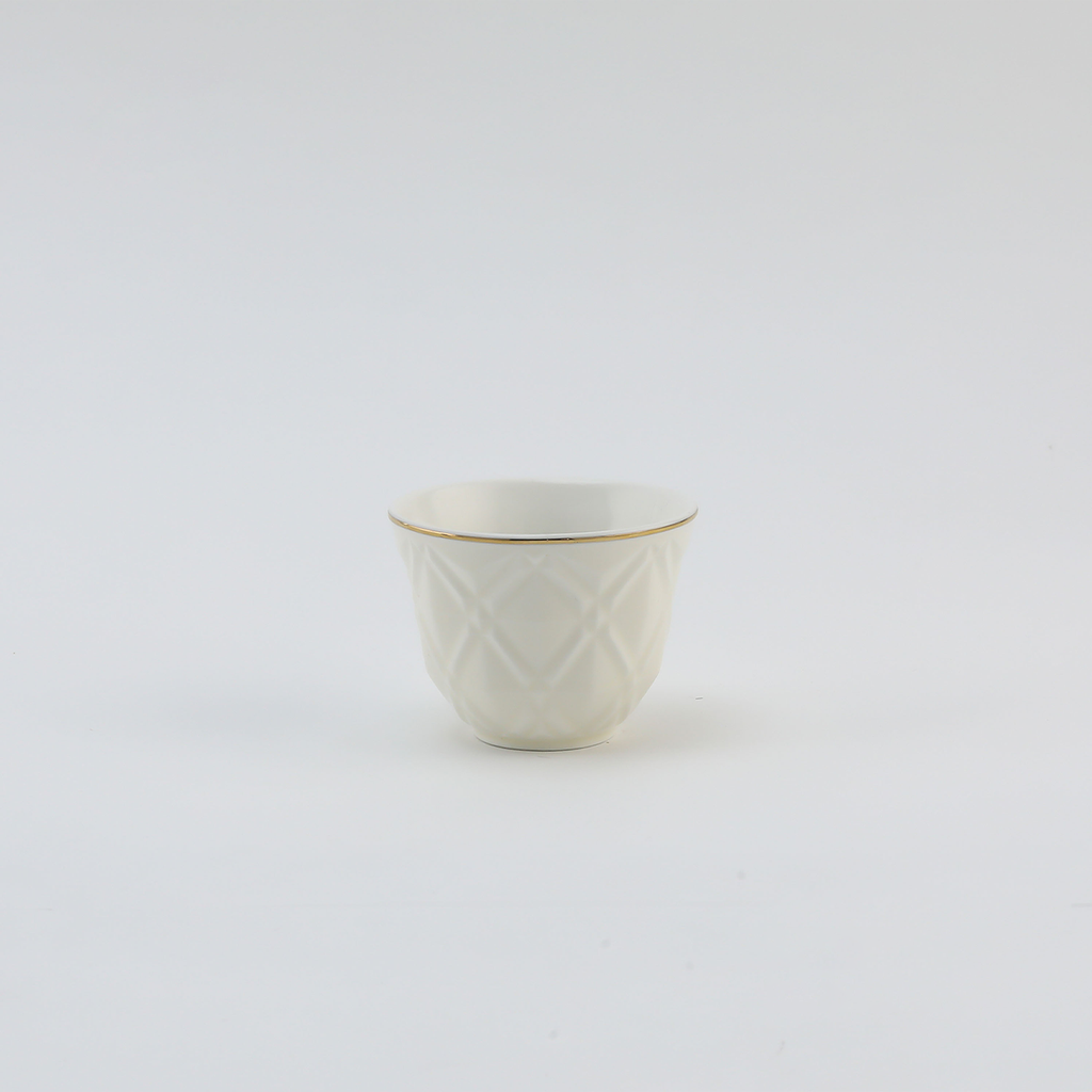 Decopor Creamy White Tea/cawa/sugarpot 27pcs serving set 100 ml,50 ml RS-1717