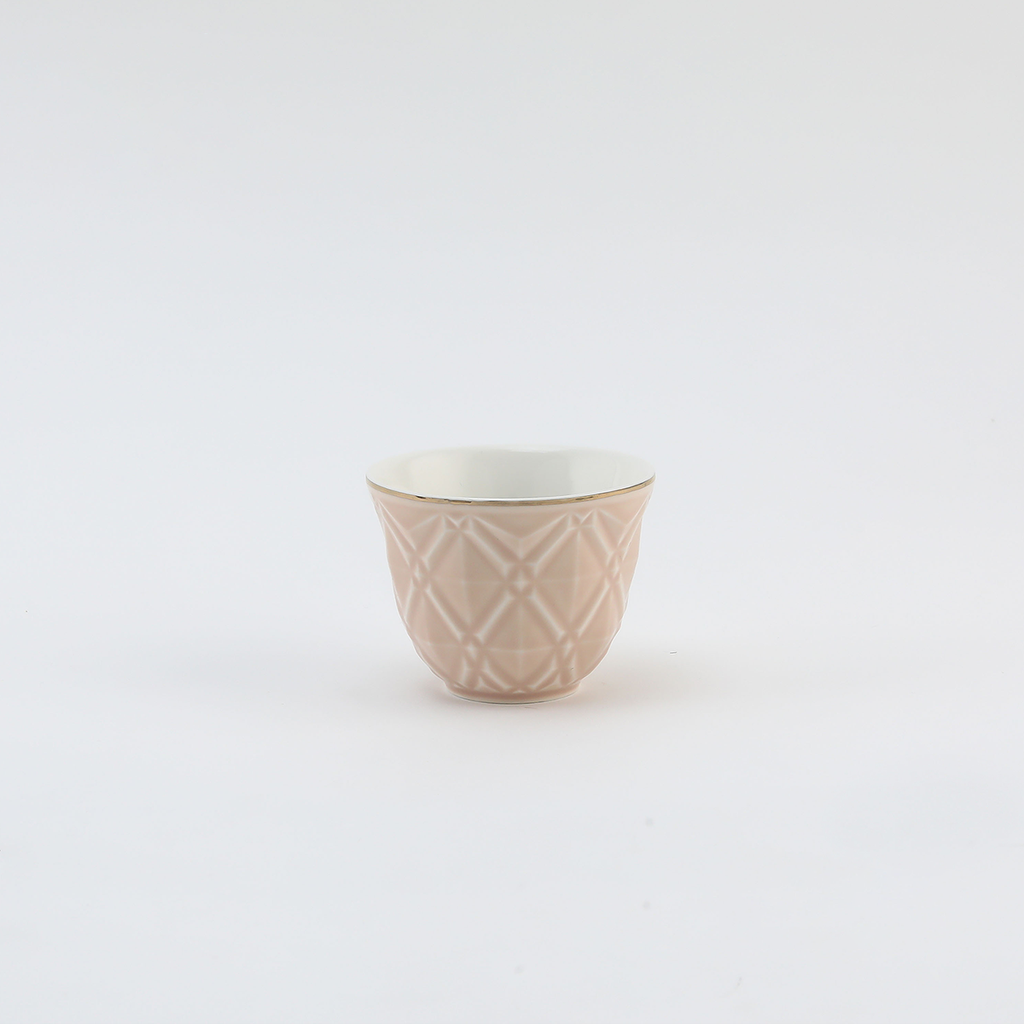 طقم تقديم شاي/قهوة/سكر ديكوبور بلون الخوخ الوردي، 27 قطعة، 100 مل، 50 مل RS-1717