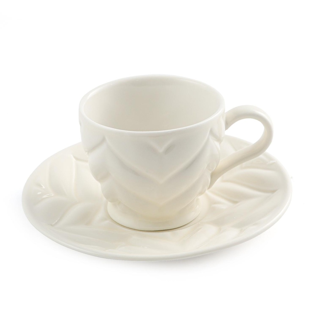 Decopor White 6/6 coffee cup and saucer 75 ml RS-1919
