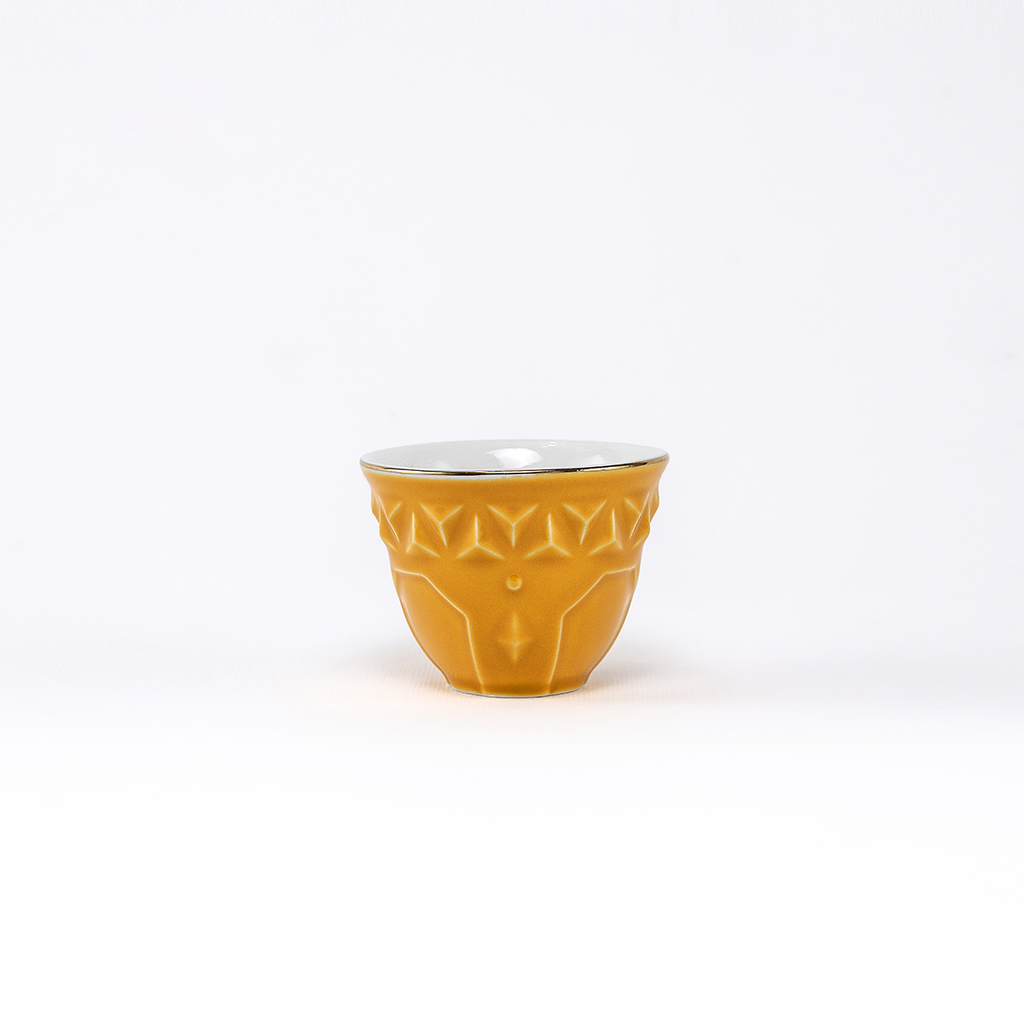 Decopor Turmeric Yellow Tea/cawa/Sugarpot 51pcs serving set 100 ml,50 ml RS-2121