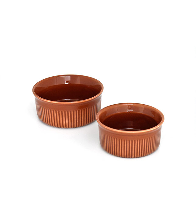 Che Brucia Brown Porcelain Dish 8.5 cm